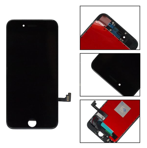 Näyttö Apple iPhone 8:lle alkuperäisellä Retina-näytöllä musta