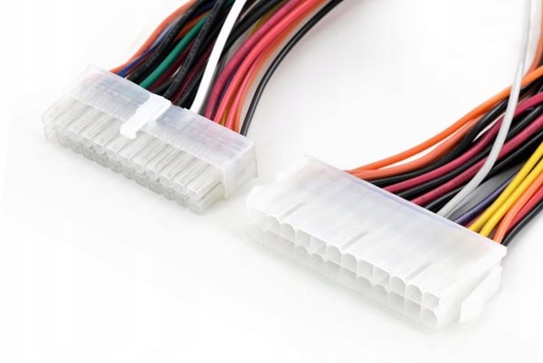 Akyga AK-CA-09 P1 ATX 24-bens (han) - ATX 24-bens (hun) adapterkabel 0,30m