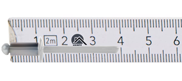 Öppna aluminiumnitar 4,8x10mm RAL 9010