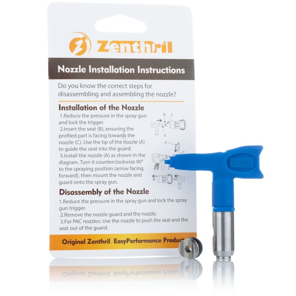 Zenthril SoftFlow lavtryksdyse til maling, model 414