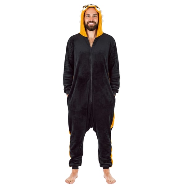 Varm damepyjamas vaskebjørn gave kigurumi onesie behageligt outfit XL Onesie vaskebjørn kostume - S