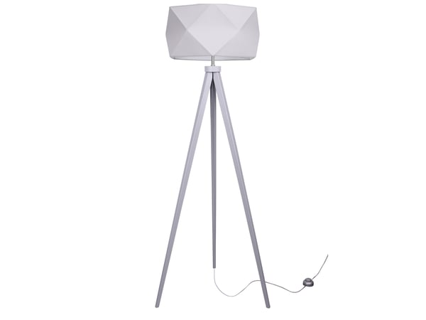 MODERNE GULVLAMPE, TRIPOD LAMPESKÆRM, TRÆ