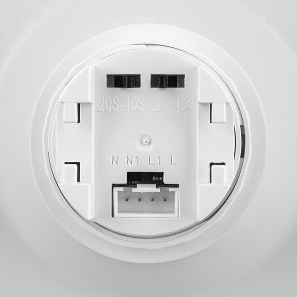 LED-taklampa Monteringsbar 24W NOTUS 2 Rund Rörelsedetektor IP44 33 cm LUMILED