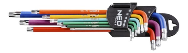 TORX-AVAIMET T10-50 9 VÄRILLISTÄ OSAA - T N09-518