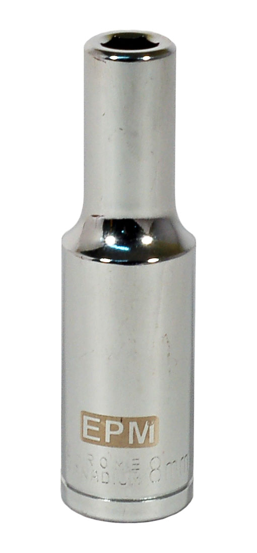 PITKÄ HYLSY 1/2'' 6-KULMA KROMATTU 9MM - E-400-1509