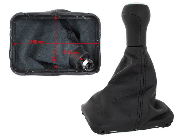 VW New Beetle 98-12 gearknapkule sort med gummimansjett 5 gear