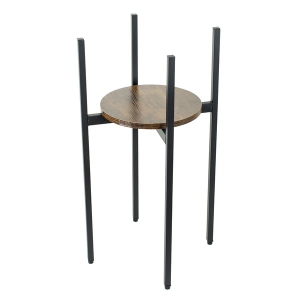 Stående metal blomsterstander, træ loft, høj, 62 cm, blomsterstander, planter