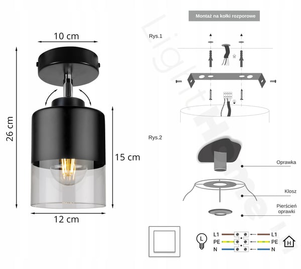 MODERN TAKLAMPA, GLAS TAKLAMPA