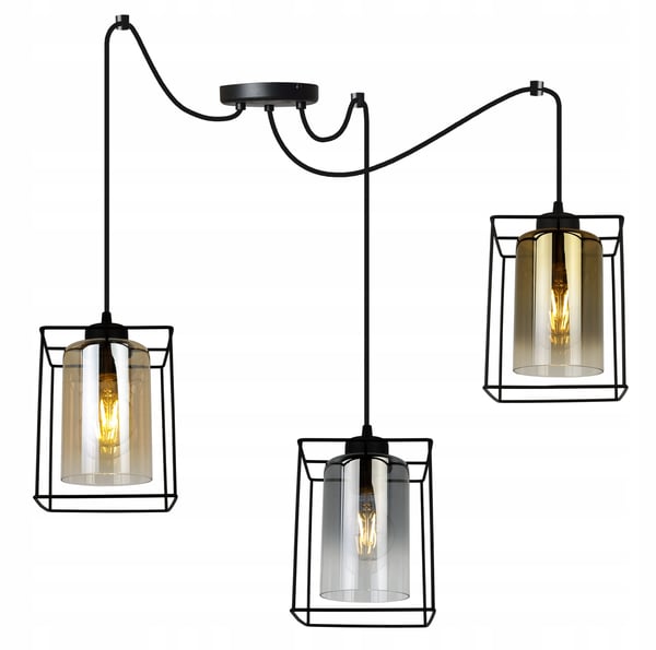 MODERNE ELEGANT HÆNGELAMPE MED GLASSKÆRM