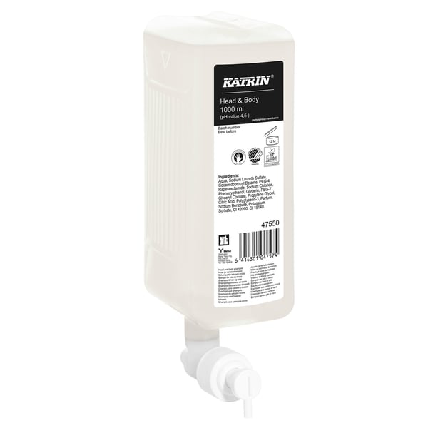 Katrin hår- og kropsvaskegel 1000 ml a'6