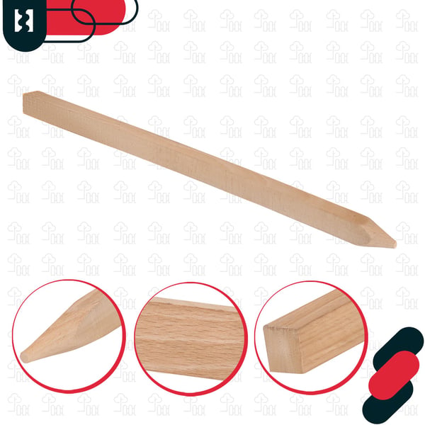 KOTARBAU® trästöd för tomater och grönsaker, 30 cm, 10-pack