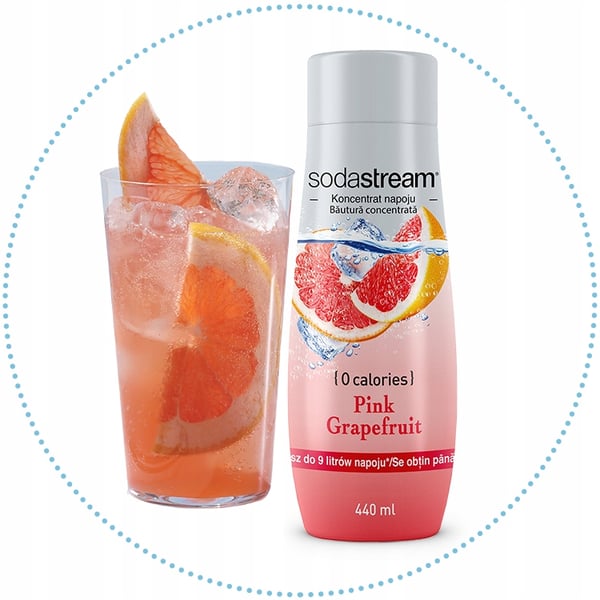 3 SodaStream-tiivisteen setti 7UpFREE + Appelsiini-Mango + Greippi