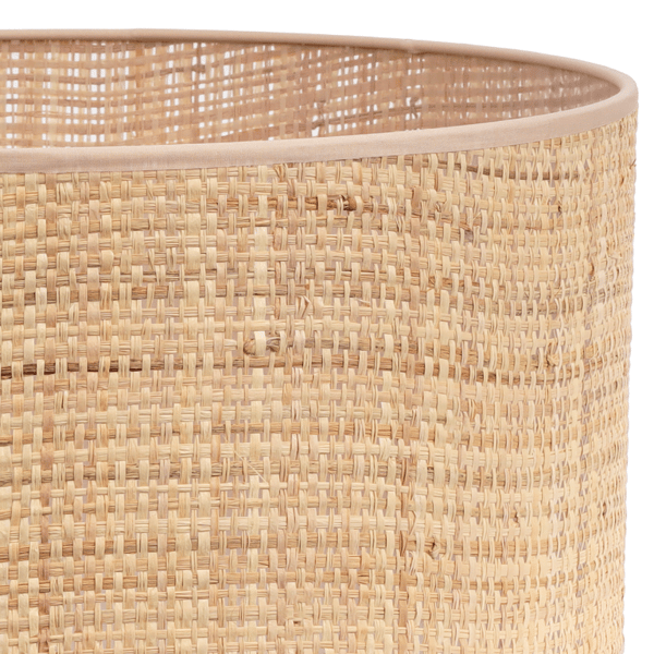 SORT RATTANHÆNGELAMPE 1 FLAD RATTANHÆNGELAMPESKÆRM 45CM