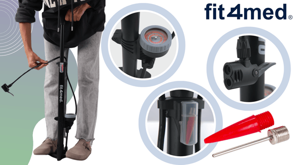 Dunlop cykelpump för Presta och Schrader ventiler