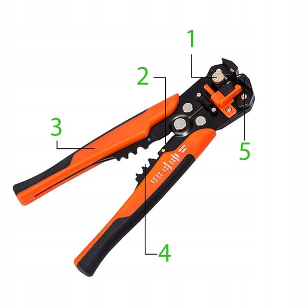 Isolerings- og kabelskræller til diametre 0,2–6 mm (24–10 AWG)