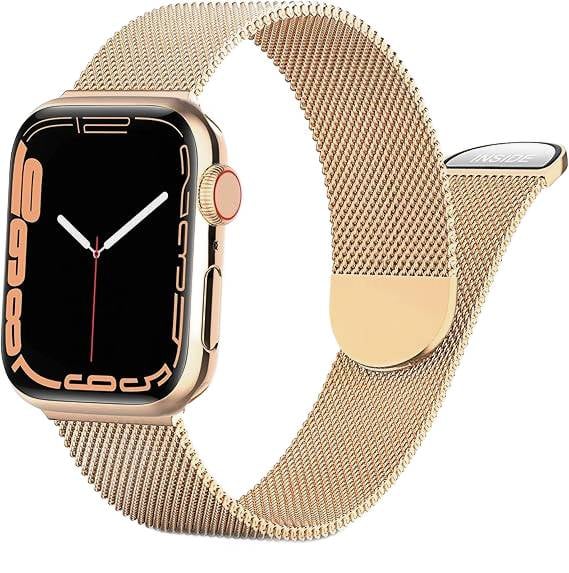 Apple Watch Band 1/2/3/4/5/6/7/8/9/SE 38/40/41 mm Ruusukulta Teräs