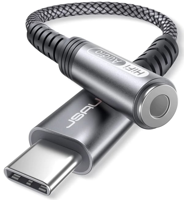 Jsaux DAC Audio USB-C - Mini Jack 3.5mm naaras AUX-sovitinkaapeli