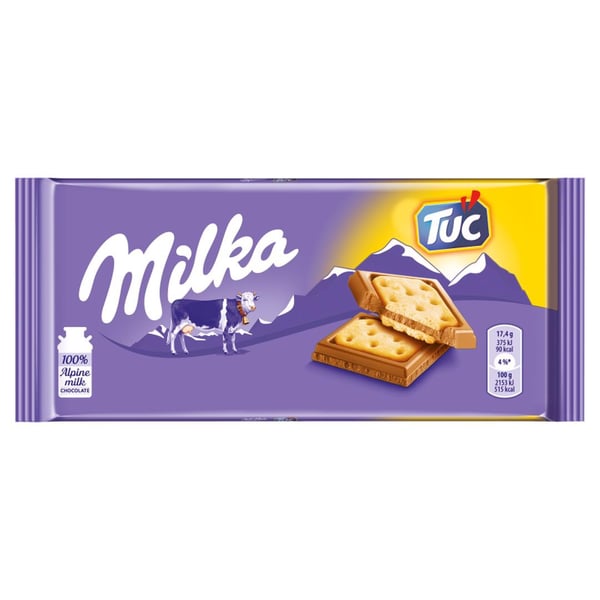 Milka mjölkchoklad med Tuc Crackers 87 g
