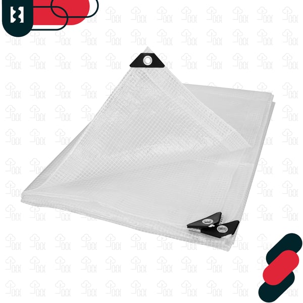 KOTARBAU® Presenning Beskyttelsesovertræk Stærkt Tyk Universal Forstærket Forstærket Vandtæt Transparent Klart Drivhus 120 G/M2 2X3 M