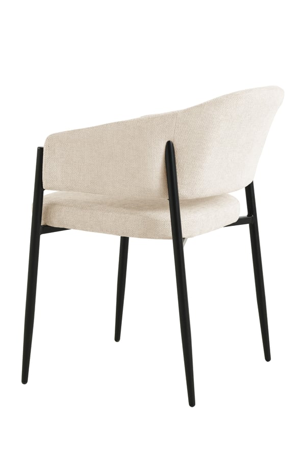 SARANO stoppad stol, beige tyg
