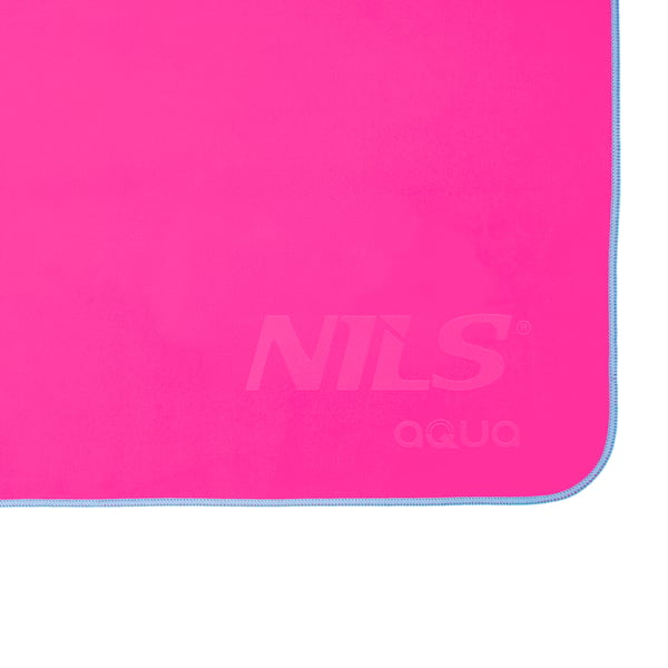 NAR11 pink mikrofiberhåndklæde 140x70 cm NILS AQUA