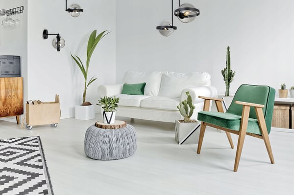 MODERNE GLAS VÆGLAMPE MED GRAFITRING