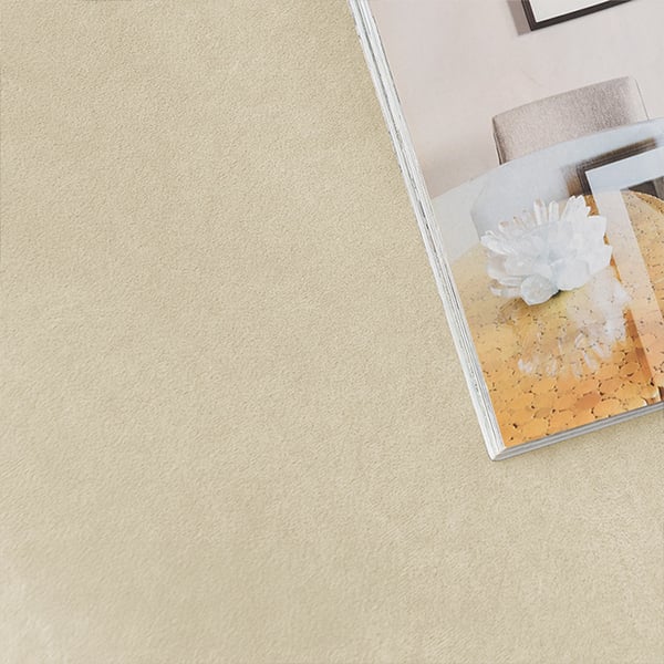 Päällinen nojatuoliin taittuvalla jalkatuella (4 osaa), sametti, kermanvärinen