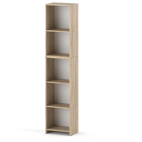 Kontorreol Sonoma Eg 40 CM 5 hylder Ståsøjle til Stue