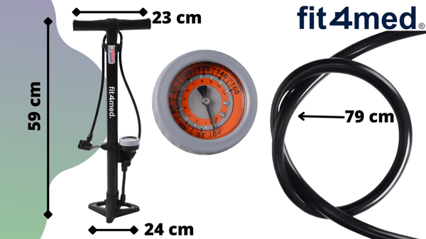 Dunlop cykelpump för Presta och Schrader ventiler