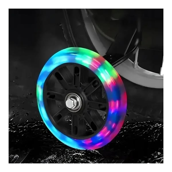 Sidohjul för barncyklar LED RGB färgglada glödande cykelhjul
