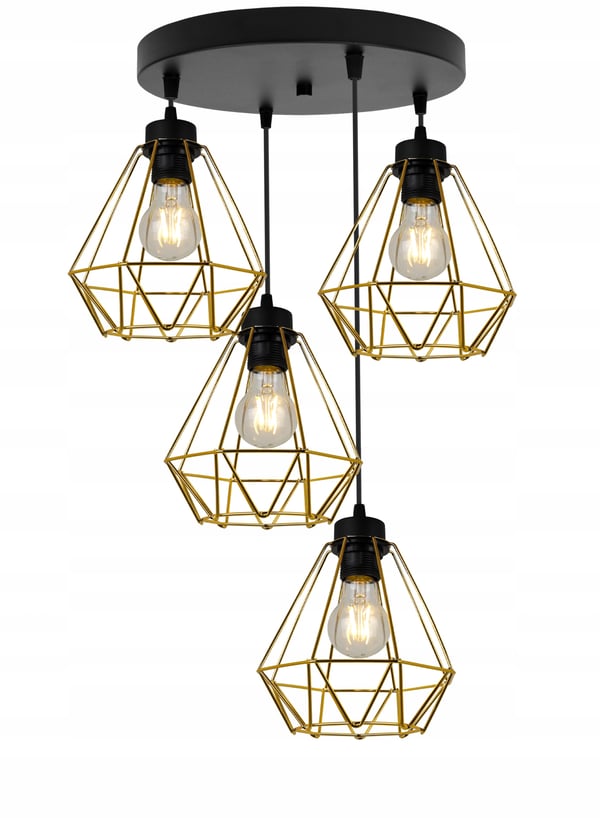 MODERNE ELEGANT HÆNGELAMPE I METAL MED LAMPESKÆRM