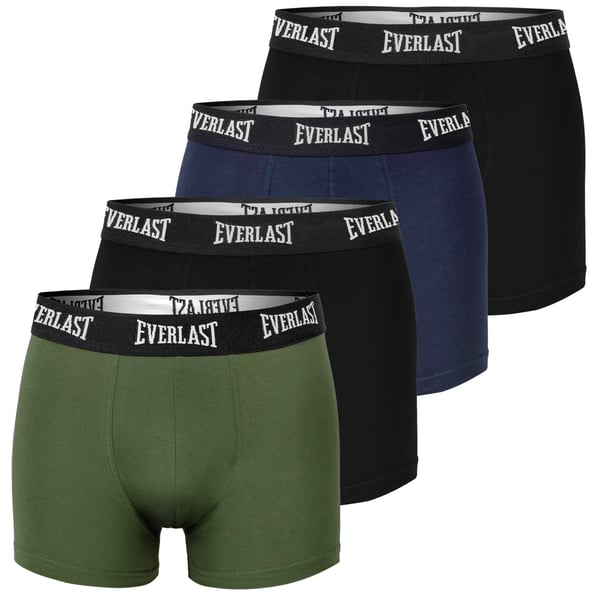 Everlast miesten alusvaatteet bokserit puuvillaa, 4 kpl koko L