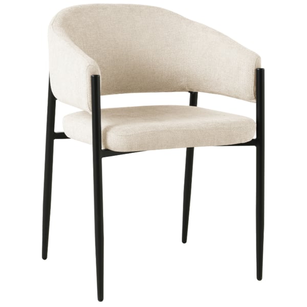 SARANO stoppad stol, beige tyg
