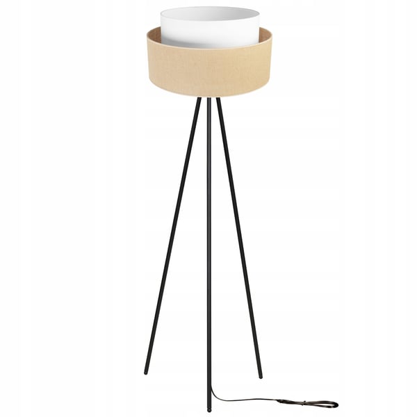 GULVLAMPE MED STÅENDE TRIPOD I METALSKÆRM 45 CM