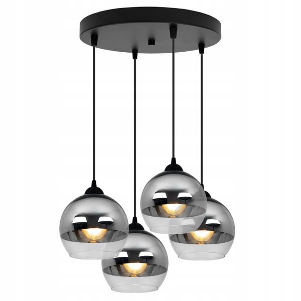 ELEGANT HÆNGELAMPE, GLASLAMPE, KROM LED