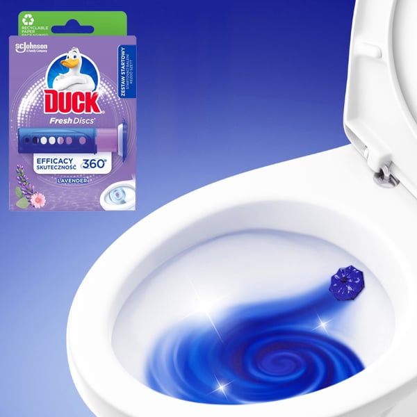 Duck Fresh Discs Lavendel toiletgel-disk 36ml med applicator