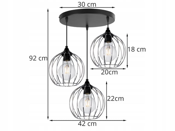 TAKLAMPA, KROM LED