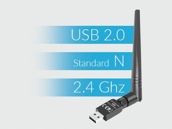Lanberg N300 USB trådløst netværkskort 1 intern antenne + 1 ekstern antenne