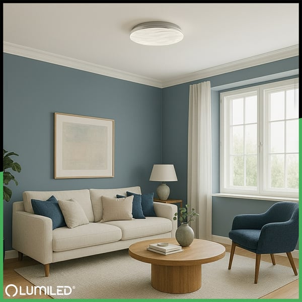LED loftslampe overflademonteret VIRTUS2 72W IP44 CCT hvid rund 50cm + LUMILED fjernbetjening