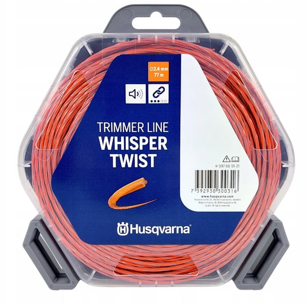 Skärlinje för Husqvarna röjsågar och trimmers WHISPER TWIST 2,4mmx77m