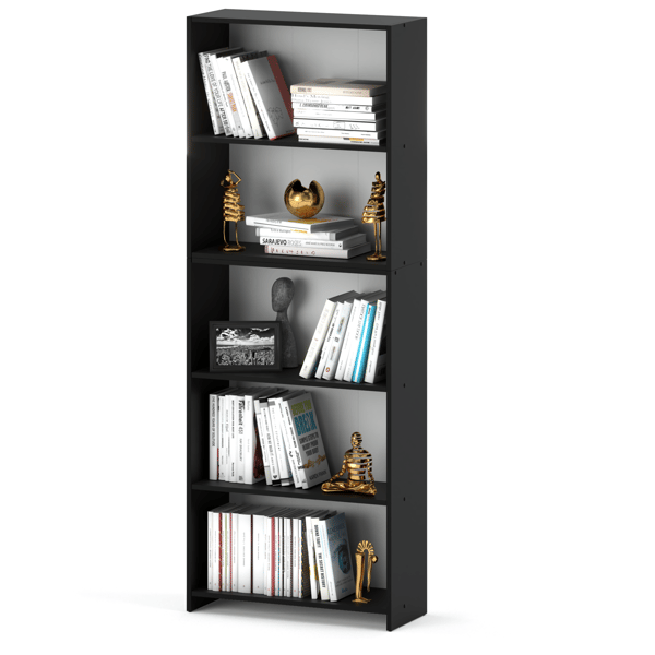 Kontorbogreol Sort 70 CM 5 hylder Binders Legetøj Loft