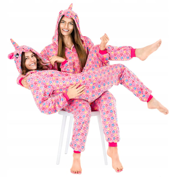 Enhjørning varm pyjamas onesie kigurumi træningsdragt i ét stykke jumpsuit s