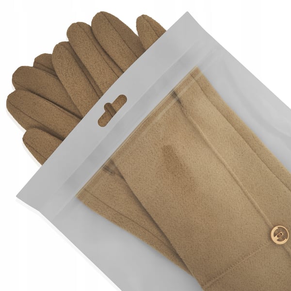 GFD-09 beige damhandskar i mocka