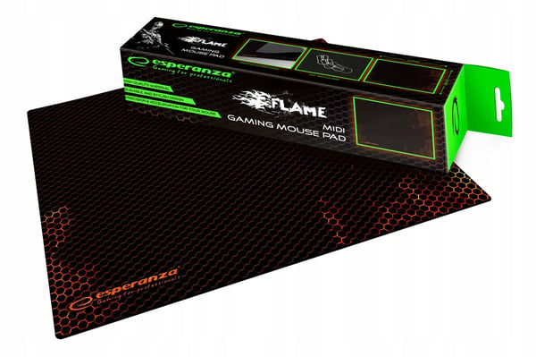 Esperanza MX201 Wolf Optical Gaming 7D USB Kablet Mus Sort og Rød