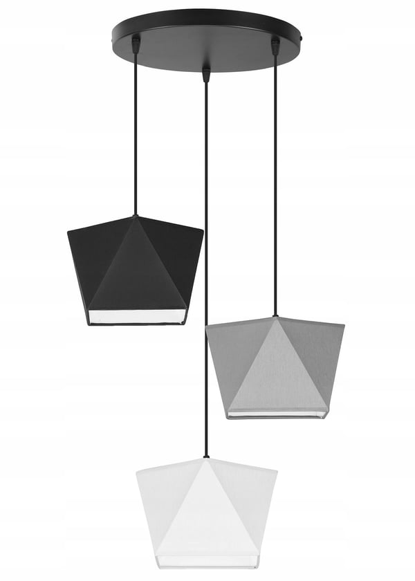 LOFTSLAMPE MED HÆNGENDE LYSEKRONE MED DIAMANTSKÆRM LED