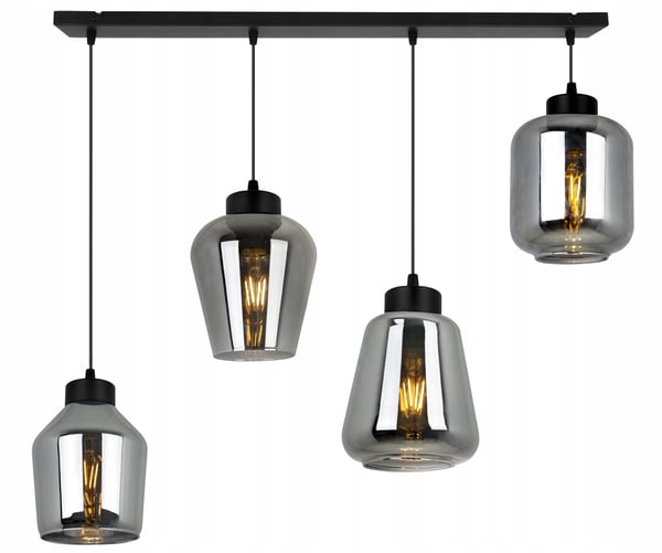 MODERNE ELEGANT HÆNGELAMPE MED GLASSKÆRM