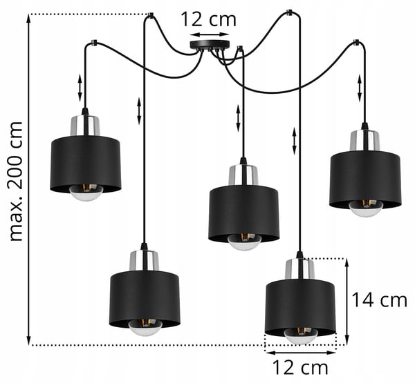 MODERNI KATTOVALAISIN MUSTA LED-VALAISIN