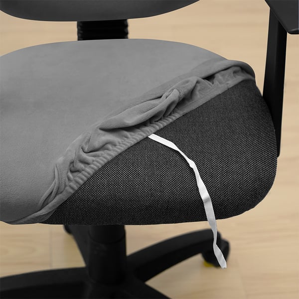 Toimistotuolin päällinen, pyörivä tuoli, ISO, sametti, tummanharmaa