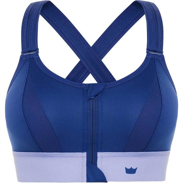 Shefit Blå Sports-BH Stærk Støtte Justerbar 6XL