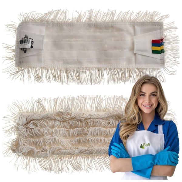 SOFT Eco kaksijärjestelmäinen litteä moppi 40 cm (MLETW4)